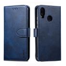 For Huawei P20 Lite GUSSIM Business Style Horizontal Flip Leather Case with Holder & Card Slots & Wallet(Blue) - 1