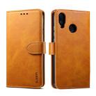 For Huawei P20 Lite GUSSIM Business Style Horizontal Flip Leather Case with Holder & Card Slots & Wallet(Khaki) - 1