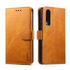 For Huawei P30 GUSSIM Business Style Horizontal Flip Leather Case with Holder & Card Slots & Wallet(Khaki) - 1