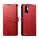 For Huawei P30 Pro GUSSIM Business Style Horizontal Flip Leather Case with Holder & Card Slots & Wallet(Red) - 1