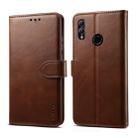 For Huawei P30 Lite GUSSIM Business Style Horizontal Flip Leather Case with Holder & Card Slots & Wallet(Brown) - 1