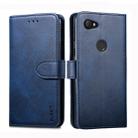 For Google Pixel 3a GUSSIM Business Style Horizontal Flip Leather Case with Holder & Card Slots & Wallet(Blue) - 1