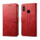 For Huawei Honor 10 Lite / P Smart (2019) GUSSIM Business Style Horizontal Flip Leather Case with Holder & Card Slots & Wallet(Red) - 1