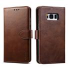 For Galaxy S8+ GUSSIM Business Style Horizontal Flip Leather Case with Holder & Card Slots & Wallet(Brown) - 1
