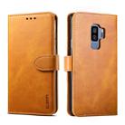 For Galaxy S9 GUSSIM Business Style Horizontal Flip Leather Case with Holder & Card Slots & Wallet(Khaki) - 1