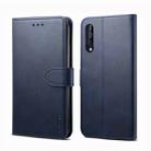 For Galaxy A10 / M10 GUSSIM Business Style Horizontal Flip Leather Case with Holder & Card Slots & Wallet(Blue) - 1