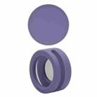 Pet Collar Anti-scratch Shockproof Silicone Case For AirTag, Size:35.9x35.9x19.2mm(Lavender Purple) - 1