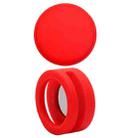 Pet Collar Anti-scratch Shockproof Silicone Case For AirTag, Size:35.9x35.9x19.2mm(Red) - 1