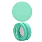 Pet Collar Anti-scratch Shockproof Silicone Case For AirTag, Size:34.1x34.1x18.2mm(Light Green) - 1