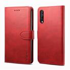 For Samsung Galaxy A30s / A50 / A50S GUSSIM Business Style Horizontal Flip Leather Case with Holder & Card Slots & Wallet(Red) - 1