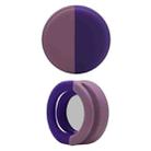 Pet Collar Anti-scratch Shockproof Silicone Case For AirTag, Size:34x34x17.3mm(Taro Purple) - 1