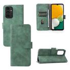 For Samsung Galaxy A13 4G Skin Feel Magnetic Buckle Calf Texture PU Phone Case(Green) - 1