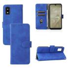 For Sharp Aquos Wish SHG06 Skin Feel Magnetic Buckle Calf Texture PU Phone Case(Blue) - 1