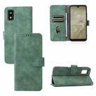 For Sharp Aquos Wish SHG06 Skin Feel Magnetic Buckle Calf Texture PU Phone Case(Green) - 1