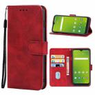 Leather Phone Case For Cricket Dream 5G/AT&A Radiant Max 5G(Red) - 1