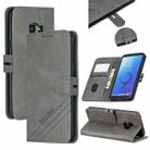 For Galaxy S9 Matching Color Frosted Texture Horizontal Flip PU Leather Case with Holder & Card Slots & Lanyard(Gray) - 1