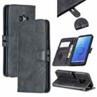 For Galaxy S9 Matching Color Frosted Texture Horizontal Flip PU Leather Case with Holder & Card Slots & Lanyard(Black) - 1