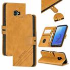 For Galaxy S9 Matching Color Frosted Texture Horizontal Flip PU Leather Case with Holder & Card Slots & Lanyard(Yellow) - 1