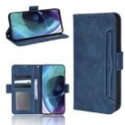 For Motorola Moto G41 / G31 Skin Feel Calf Pattern Leather Phone Case(Blue) - 1