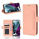 For Motorola Moto G200 5G / S30 Skin Feel Calf Pattern Leather Phone Case(Pink) - 1