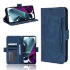 For Motorola Moto G200 5G / S30 Skin Feel Calf Pattern Leather Phone Case(Blue) - 1