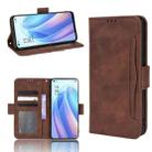 For OPPO Reno7 5G Skin Feel Calf Pattern Leather Phone Case(Brown) - 1