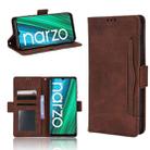 For OPPO Realme Narzo 50A Skin Feel Calf Pattern Leather Phone Case(Brown) - 1