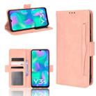 For vivo Y3s 2021 Skin Feel Calf Pattern Leather Phone Case(Pink) - 1