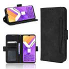 For vivo Y15s 2021 / Y15a Skin Feel Calf Pattern Leather Phone Case(Black) - 1