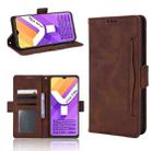 For vivo Y15s 2021 / Y15a Skin Feel Calf Pattern Leather Phone Case(Brown) - 1