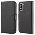 For Samsung Galaxy S21 5G Cross Texture Detachable Leather Phone Case(Black) - 1