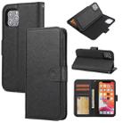 For iPhone 11 Pro Max Cross Texture Detachable Leather Phone Case (Black) - 1