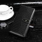 For vivo S12 Pro idewei Crocodile Texture Horizontal Flip Phone Leather Phone Case(Black) - 1