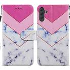 For Samsung Galaxy A13 Painted Pattern Horizontal Flip Leather Phone Case(Smoke Marble) - 1