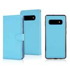 For Samsung Galaxy S10 Cross Texture Detachable Leather Phone Case(Blue) - 1