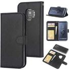 For Samsung Galaxy S9 Cross Texture Detachable Leather Phone Case(Black) - 1