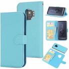 For Samsung Galaxy S9 Cross Texture Detachable Leather Phone Case(Blue) - 1