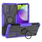For Samsung Galaxy A33 5G Armor Bear Shockproof PC + TPU Phone Case(Purple) - 1