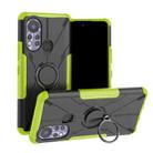 For Infinix Hot 11S Armor Bear Shockproof PC + TPU Protective Phone Case with Ring Holder(Green) - 1