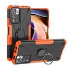 For Xiaomi Redmi Note 11 Pro Armor Bear Shockproof PC + TPU Protective Phone Case with Ring Holder(Orange) - 1