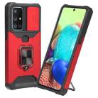 For Samsung Galaxy A33 5G Sliding Camera Cover Design PC + TPU Shockproof Phone Case(Red) - 1