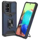 For Samsung Galaxy A33 5G Sliding Camera Cover Design PC + TPU Shockproof Phone Case(Blue) - 1