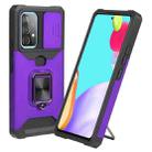 For Samsung Galaxy A53 5G Sliding Camera Cover Design PC + TPU Shockproof Phone Case(Purple) - 1