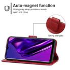 Leather Phone Case For Itel P36(Red) - 4