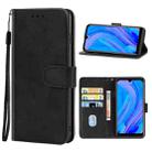 Leather Phone Case For Itel S15(Black) - 1