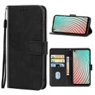 Leather Phone Case For Itel S16 Pro(Black) - 1