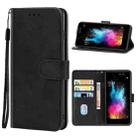 Leather Phone Case For Itel S32(Black) - 1