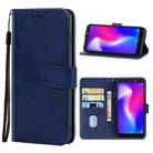 Leather Phone Case For Itel S33(Blue) - 1