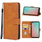 Leather Phone Case For Itel Vision 2(Brown) - 1