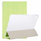 For Samsung Galaxy Tab A8 10.5 2021 X200 / X205 Silk Texture 3-fold Leather Tablet Case(Green) - 1